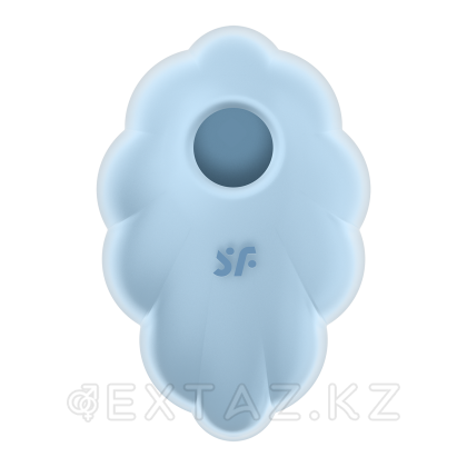Стимулятор клитора с вибрацией и воздушной стимуляцией Satisfyer Cloud Dancer голубой от sex shop Extaz фото 6