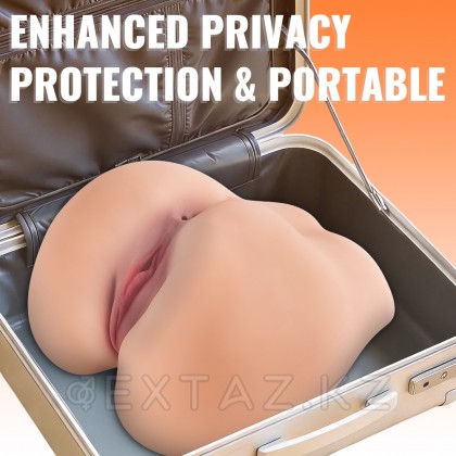 Реалистичный двойной мастурбатор Ashley (вагина+анус) от sex shop Extaz фото 5