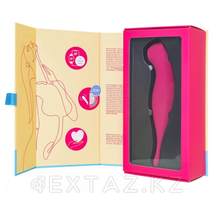 Вибратор с воздушной стимуляцией клитора Satisfyer Twirling Pro+ бордовый (Connect App) от sex shop Extaz фото 9