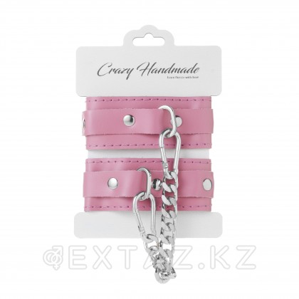 Оковы скругленные розовые (серебро) от sex shop Extaz фото 2