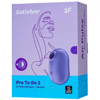 Вакуум-волновой стимулятор с вибрацией Satisfyer Pro To Go 2, фиолетовый от sex shop Extaz фото 11