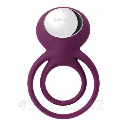 Двойное эрекционное виброкольцо Tammy фиолетовое от SVAKOM от sex shop Extaz