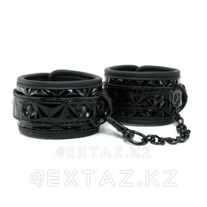 Наручники на цепочке Luxury fetish черные от sex shop Extaz