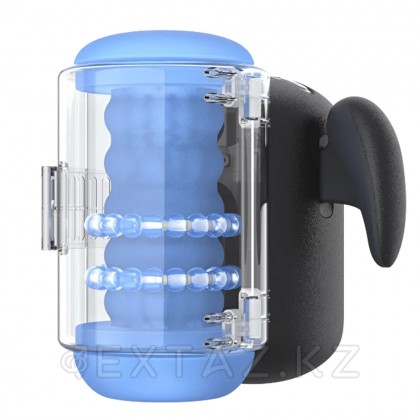 Инновационный робот-мастурбатор Black Knight с массажем бусинами от Amovibe от sex shop Extaz фото 9