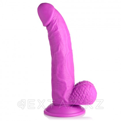 Реалистичный фаллоимитатор Pop Peckers With Balls (21,5×4,5 см) фиолетовый от sex shop Extaz