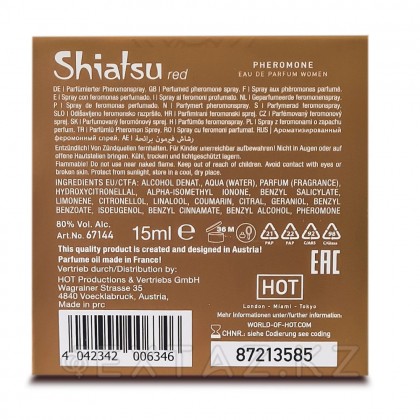 Духи с феромонами «Red» Shiatsu женские 15 мл. от sex shop Extaz фото 5