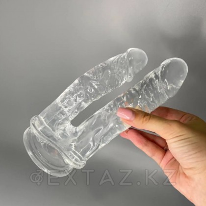 Двойной фаллоимитатор Alive Imperium (19×4,3 см) прозрачный от sex shop Extaz фото 3