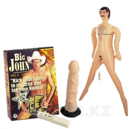 Надувная кукла с надувным пенисом  - Big John (поврежден клапан) от sex shop Extaz