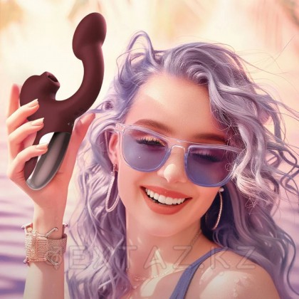 Вибратор с двойной стимуляцией Magic Ponder бордовый от Magic Motion от sex shop Extaz фото 5