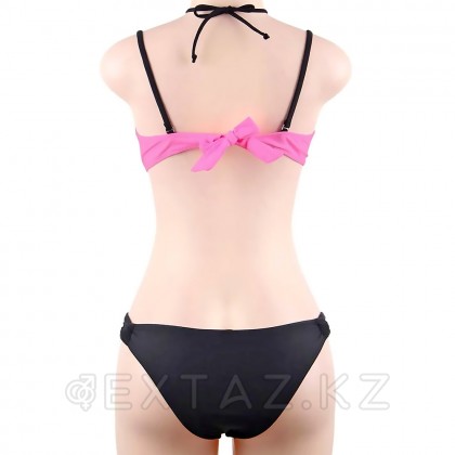 Купальник с завязками на шее Mesh Pink (XL) от sex shop Extaz фото 4