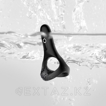 Двойное эрекционное кольцо Rise от Magic Motion черное от sex shop Extaz фото 7