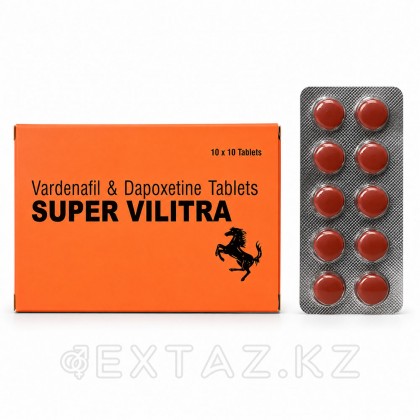 Препарат для усиления эрекции и продления полового акта Super Vilitra 80 mg (10 шт.) от sex shop Extaz