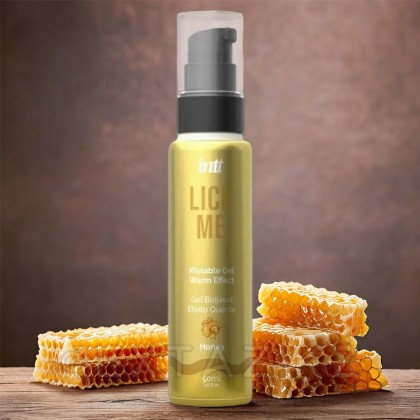Гель со вкусом мёда LICK ME с согревающим эффектом от INTT 50 мл от sex shop Extaz фото 5
