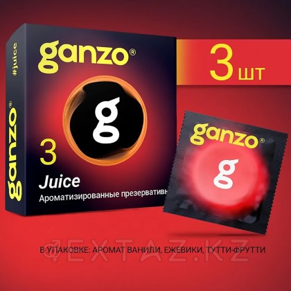 Презервативы ароматизированные Ganzo Juice Black Edition, цветные, 3 шт. от sex shop Extaz фото 5