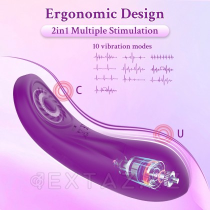 Вибратор в трусики на магните с пультом ДУ розовый от sex shop Extaz фото 12