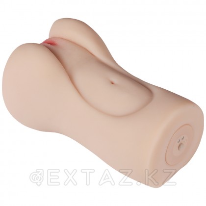 Реалистичный компактный мастурбатор Aggie с вибрацией от sex shop Extaz фото 4