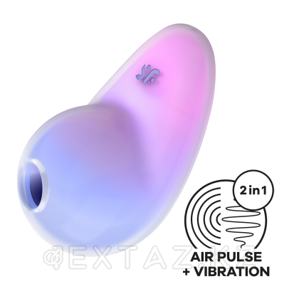 Клиторальный стимулятор Satisfyer Pixie Dust (воздушная стимуляция + вибрация) розово-голубой от sex shop Extaz