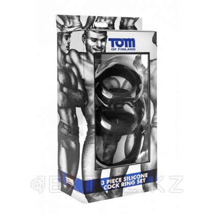 Эрекционные кольца Tom of Finland - 3 шт. разного диаметра от sex shop Extaz фото 2