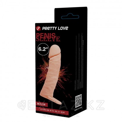 Насадка реалистичная с креплением на мошонку от sex shop Extaz фото 5