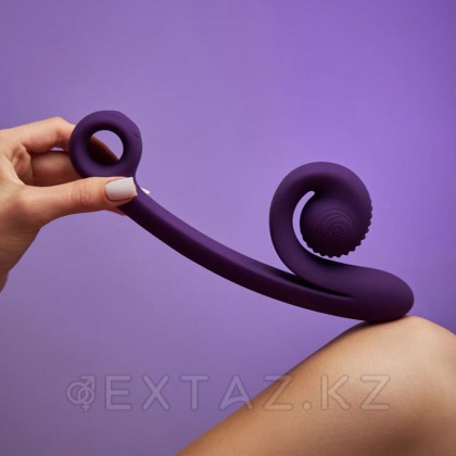 Вибратор для двойной стимуляции SVibe Snail CURVE фиолетовый от sex shop Extaz фото 7