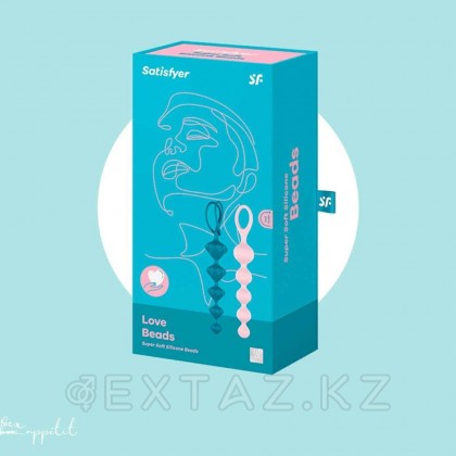 Набор анальных стимуляторов Love Beads от Satisfyer разноцветные (2 шт) от sex shop Extaz фото 5