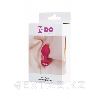 Анальная втулка ToDo by Toyfa Diamond Heart розовая от sex shop Extaz фото 5