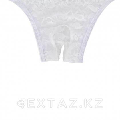 Трусики белые кружевные с доступом (XL-2XL) от sex shop Extaz фото 4