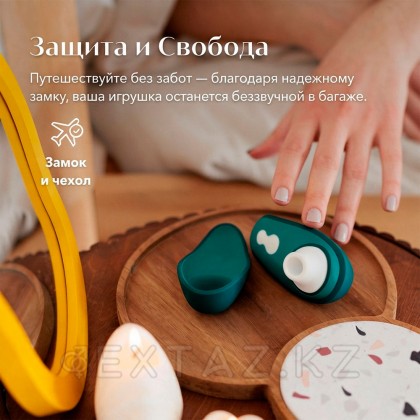 Бесконтактный клиторальный стимулятор Womanizer Liberty 2, темно-бирюзовый от sex shop Extaz фото 12