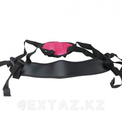 Ремень для страпона с разноразмерным креплением (Розовый) от sex shop Extaz фото 3