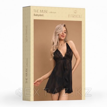 Романтичная сорочка с кружевом и застёжкой спереди (Muse) (S/M) от sex shop Extaz фото 2