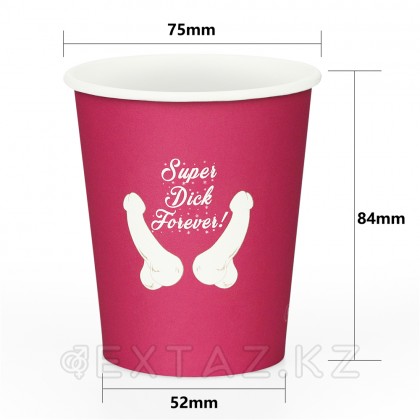 Набор бумажных стаканчиков Super Dick Forever (6 шт.) от sex shop Extaz фото 6