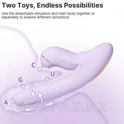 Вибромассажер со съёмным клиторальным пульсатором DuoGlow Svakom от sex shop Extaz фото 9