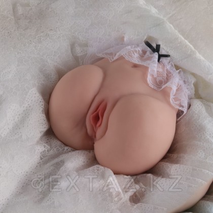 Реалистичный двойной мастурбатор Lore с вибрацией от sex shop Extaz фото 7