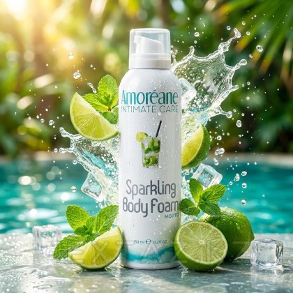 Массажная пена Amoreane Sparkling мохито, 150 мл. от sex shop Extaz фото 2