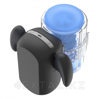 Инновационный робот-мастурбатор Black Knight с массажем бусинами от Amovibe от sex shop Extaz фото 5