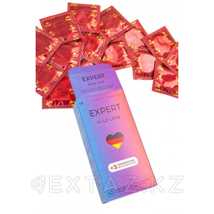 Презервативы EXPERT WILD LOVE № 12+3 (ребристые с точками), 12+3 шт. от sex shop Extaz фото 2