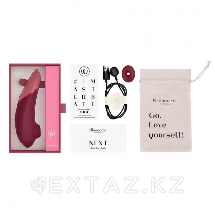 Бесконтактный клиторальный стимулятор Womanizer Next бордовый от sex shop Extaz фото 8