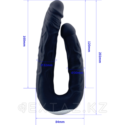 Двойной фаллоимитатор LEALSO black (20*3,2) от sex shop Extaz фото 3