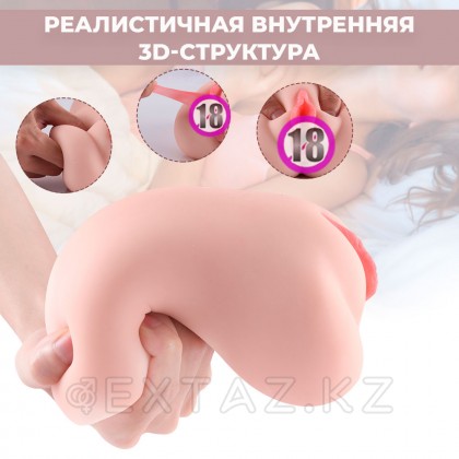 Реалистичный компактный мастурбатор Eden с вибрацией от sex shop Extaz фото 11