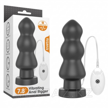 Большая анальная вибровтулка Rigger с пультом ДУ (20*7) от sex shop Extaz фото 2