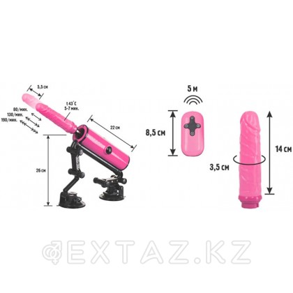 Секс-машина Pink-Punk MotoLovers ABS розовая 22 см от sex shop Extaz фото 17