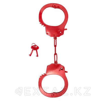 Наручники стальные красного цвета Be Mine, One Size от sex shop Extaz