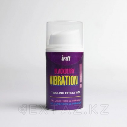 Возбуждающий гель со вкусом ежевики и эффектом вибрации BLACKBERRY VIBRATION INTT 15 мл от sex shop Extaz фото 2