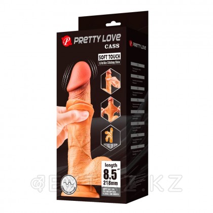 Реалистичный вибратор Cass с пультом на проводе, 21,8 см от sex shop Extaz фото 4