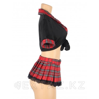 Сексуальная форма студентки (топ, клетчатая юбка; размер XL-2XL) от sex shop Extaz фото 8