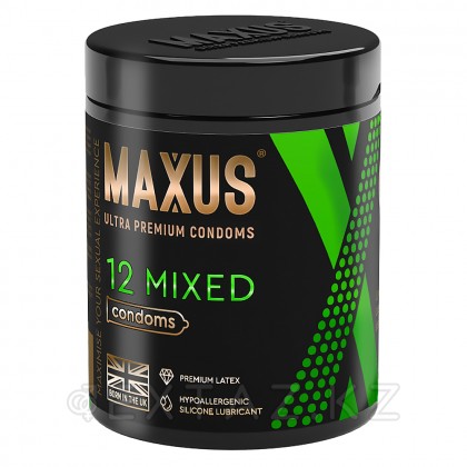 Презервативы гладкие, тонкие и с текстурой MAXUS Mixed X-Edition, микс 3 видов, 12 шт. от sex shop Extaz
