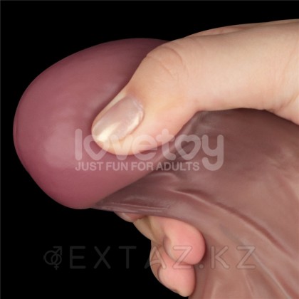 Реалистичный фаллоимитатор Lovetoy KING SIZED (29,8×6 см) с двойным покрытием, телесный от sex shop Extaz фото 6