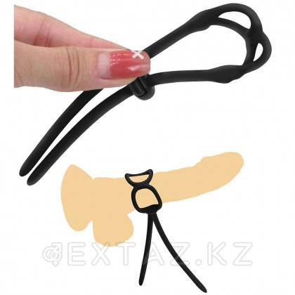Эрекционное кольцо-лассо с регулировкой от sex shop Extaz фото 6