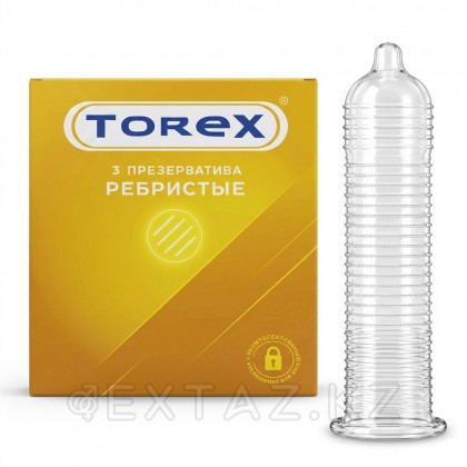 Презервативы ребристые - TOREX 3 шт. от sex shop Extaz
