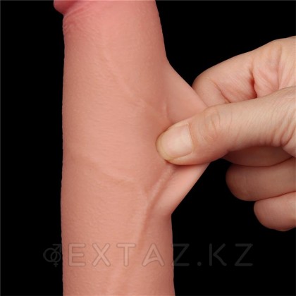 Реалистичный фаллоимитатор Lovetoy Sliding Skin (20*4см) с двойным покрытием, телесный от sex shop Extaz фото 12